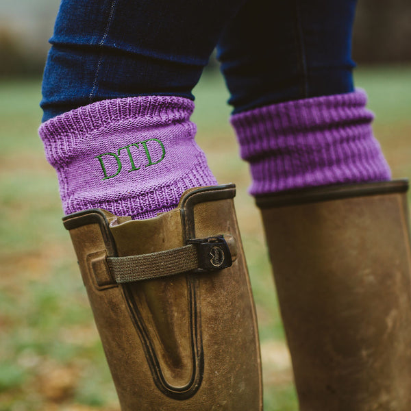 LADY ORWELL - PERSONALISED SOCKS IN LILAC